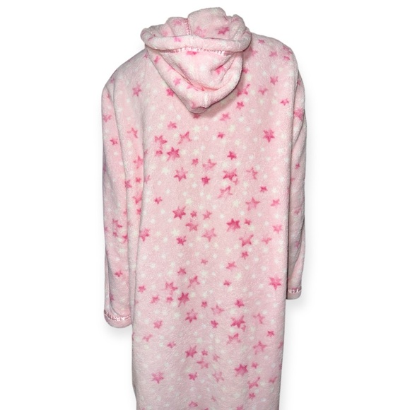 PINK women’s hooded zip-up fleece onesie size L - Picture 4 of 9
